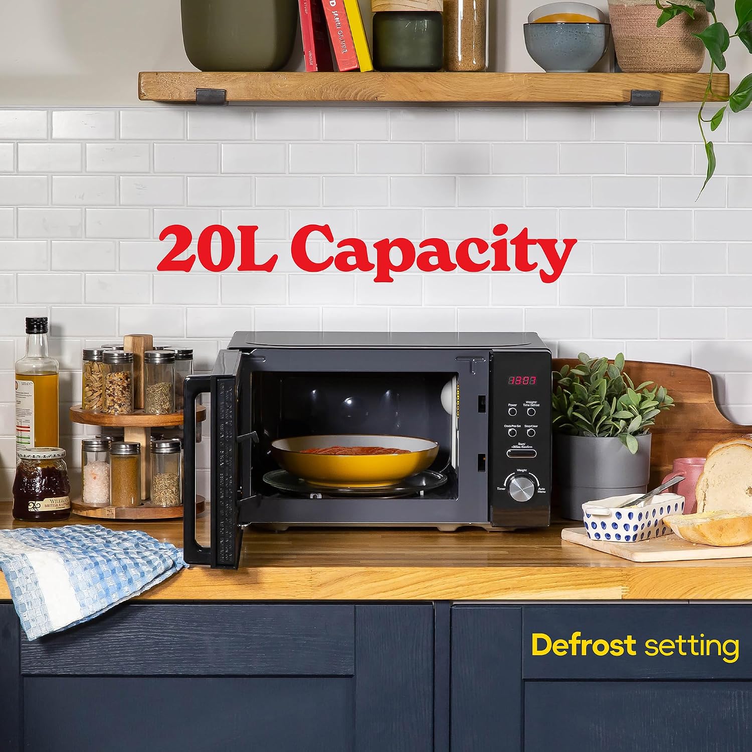 Thumbnail 3 de Russell Hobbs RHM2076B 20 Litre Microwave