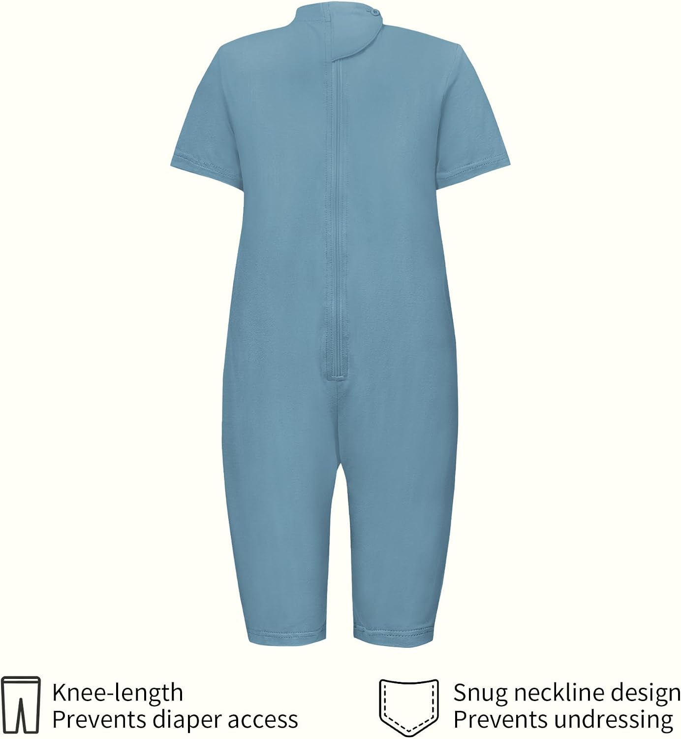 Detalle de EEOST Adaptive Anti-Strip Suit for Kids with Covered Back Zipper