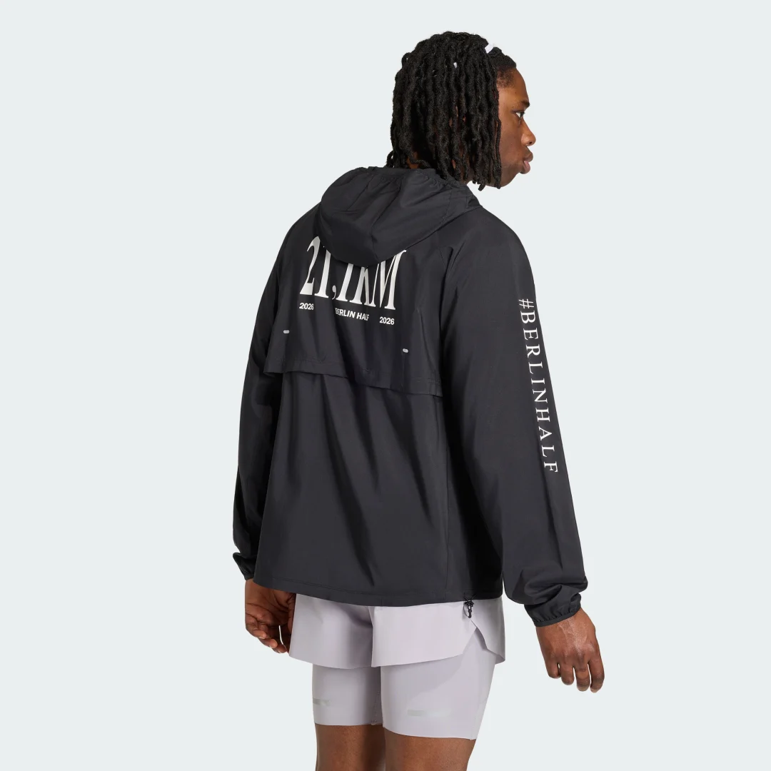 Thumbnail 1 de BERLIN HALF MARATHON JACKET de Adidas – chaqueta negra para runners