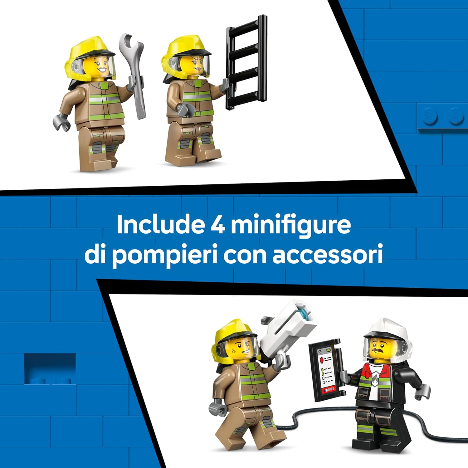 Thumbnail 5 de LEGO City Autopompa dell’Aeroporto 60499 — Camion dei Pompieri con Braccio Extintore e 4 Minifigure