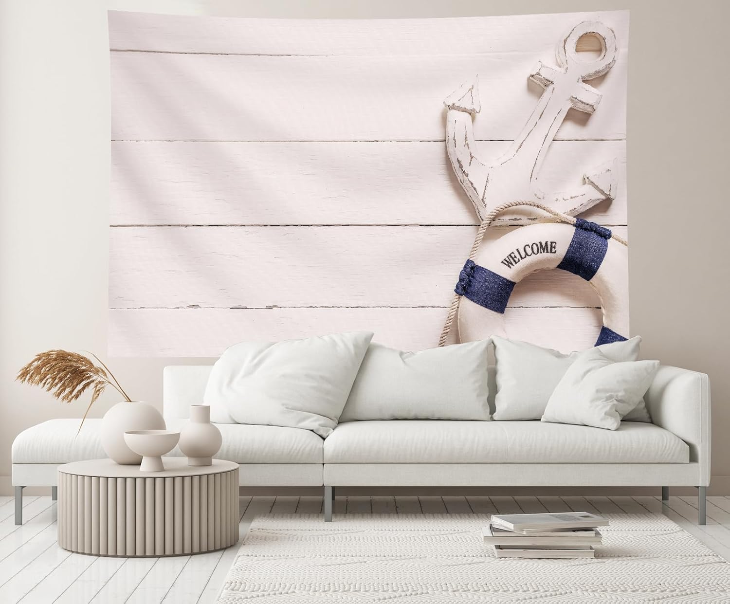 Detalle 2 de CHNBGPRO Welcome Aboard Nautical Backdrop 2.1m × 1.5m 🖼