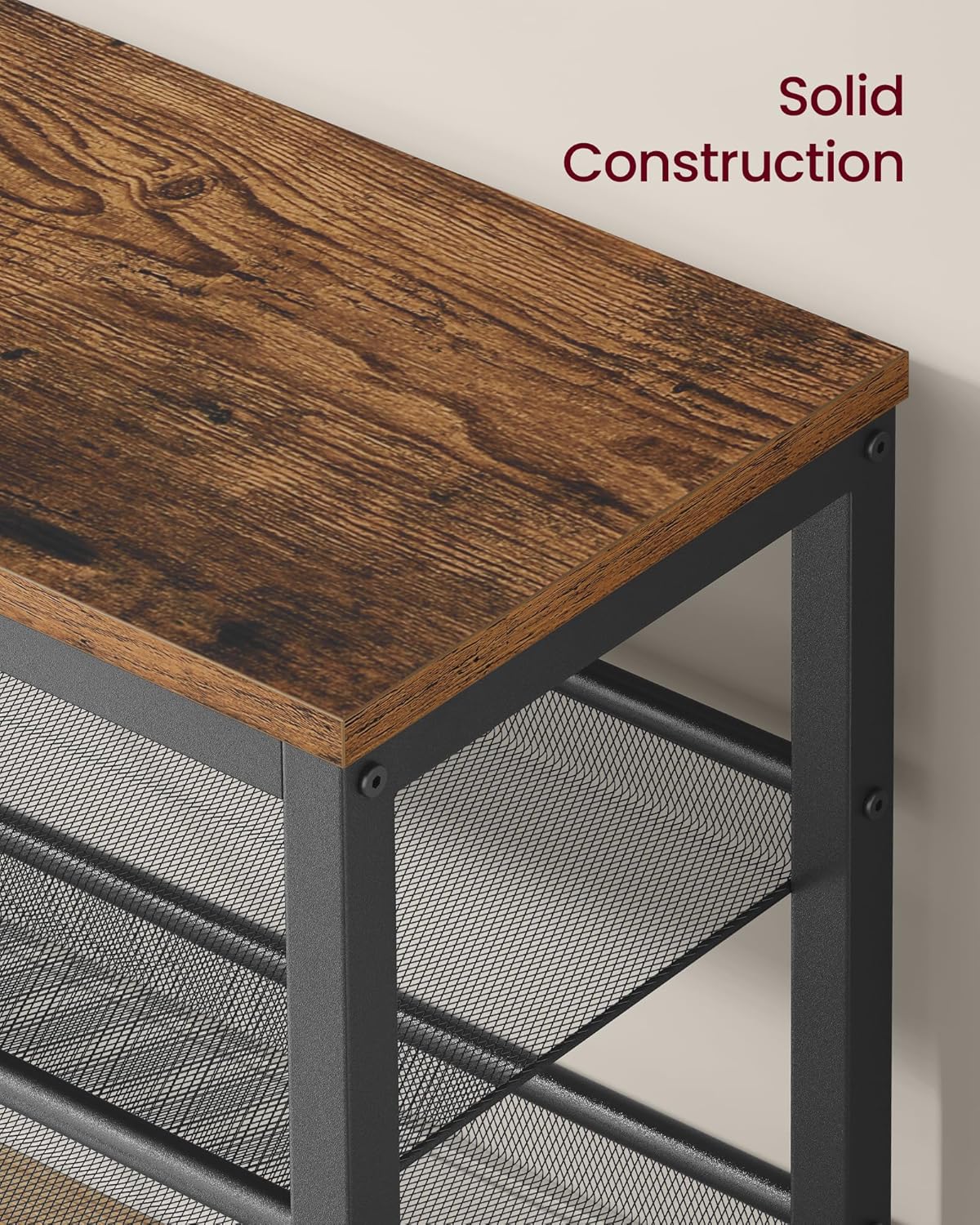 Thumbnail 5 de VASAGLE LSB070KD02 3 Tier Shoe Rack Bench 28 x 75 x 50 cm