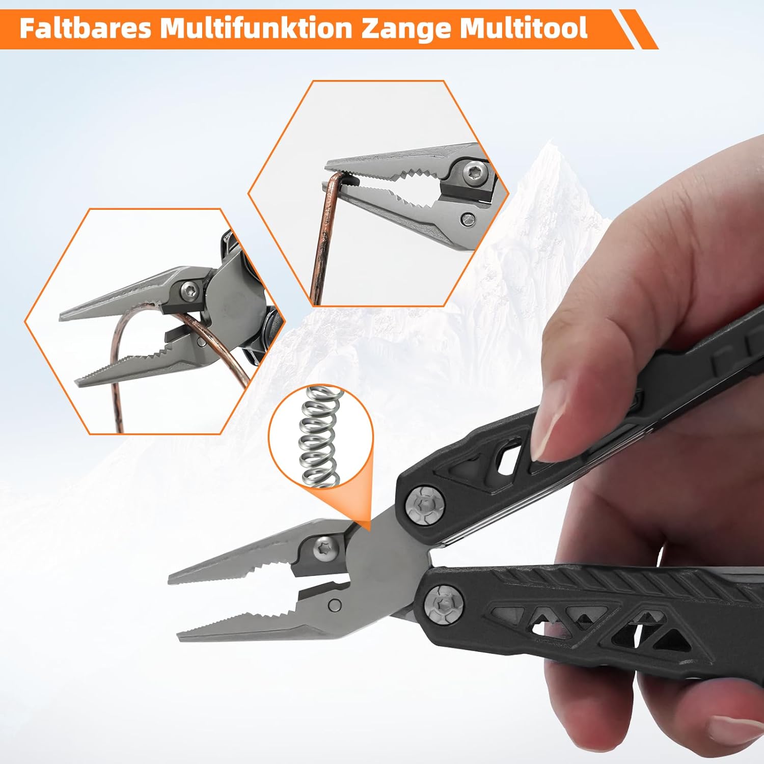 Thumbnail 5 de Olubfdh 18 in 1 Multi Tool mit faltbarer Zange und Hammer – kompakt, robust und vielseitig
