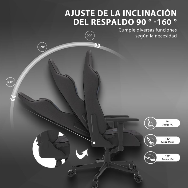 Thumbnail 2 de SENSE7 Spellcaster Silla gaming ergonómica con soporte lumbar