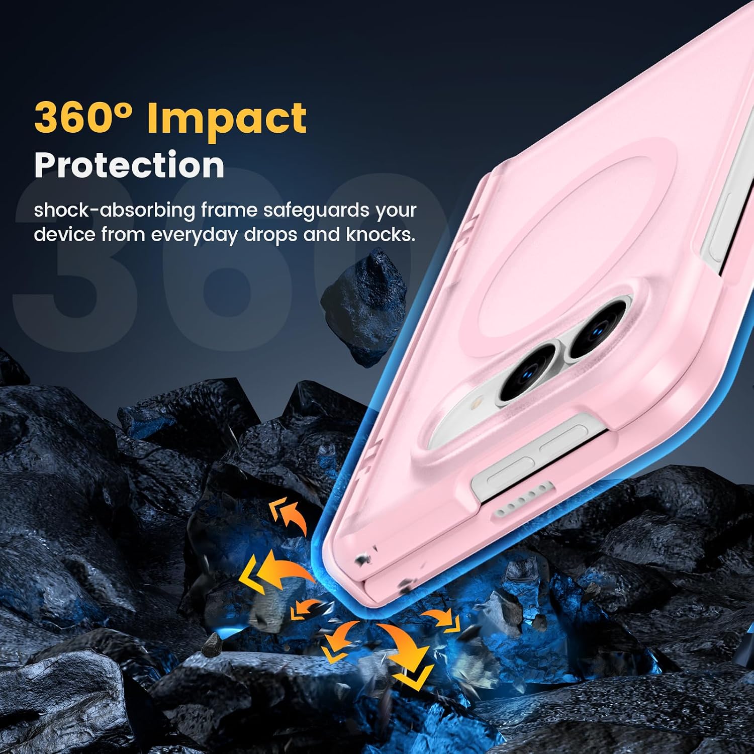Thumbnail 6 de Caka iPhone Duo (2026) Magnetic Case with Hinge Protection and 9H Glass