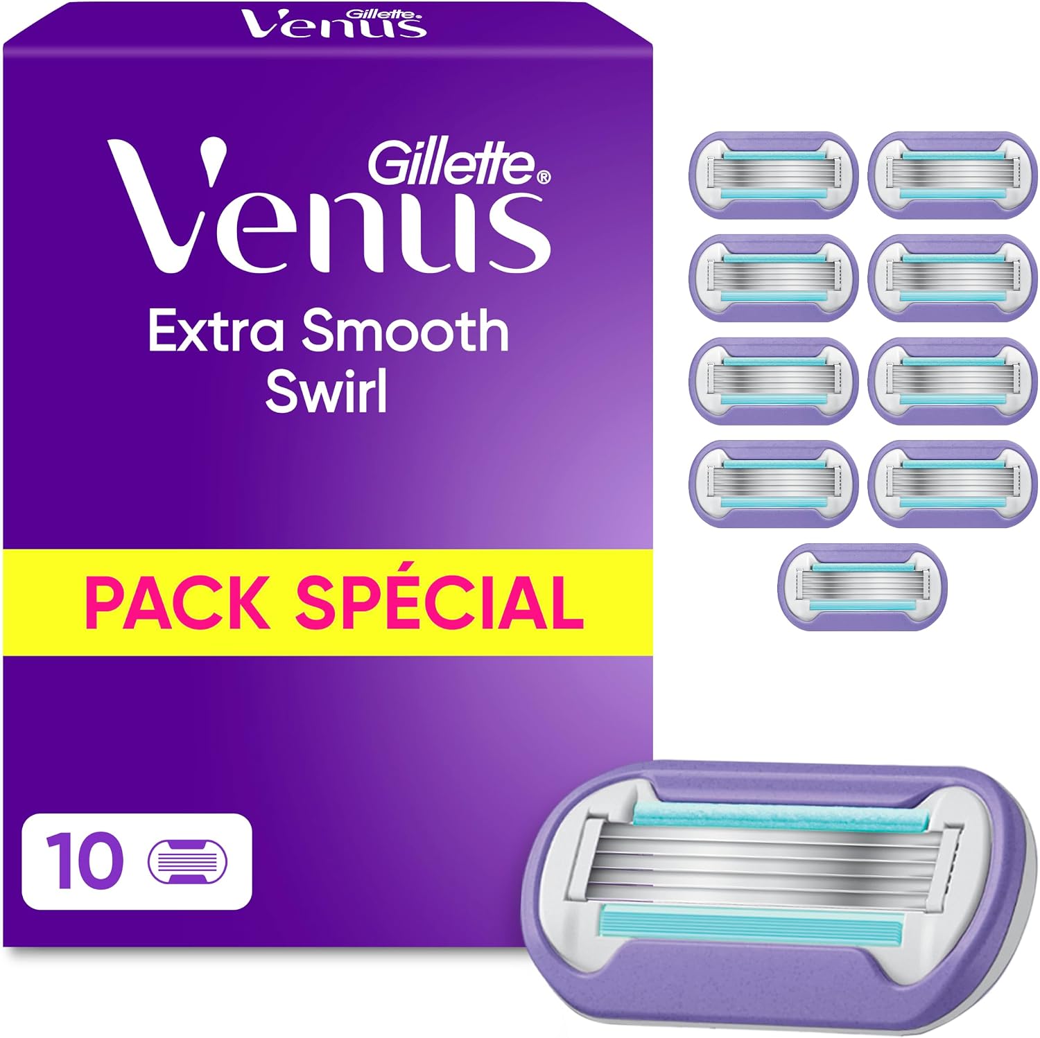 Detalle de Gillette Venus Recharges 10 unités, 5 lames pour peau sensible 🪒
