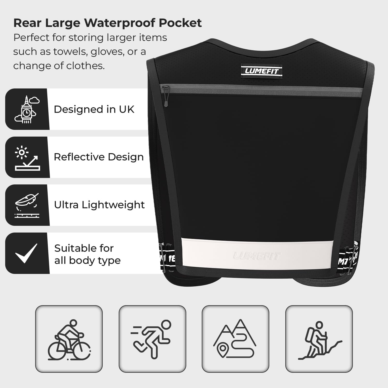 Thumbnail 2 de LUMEFIT Running Vest 500ml Bottle