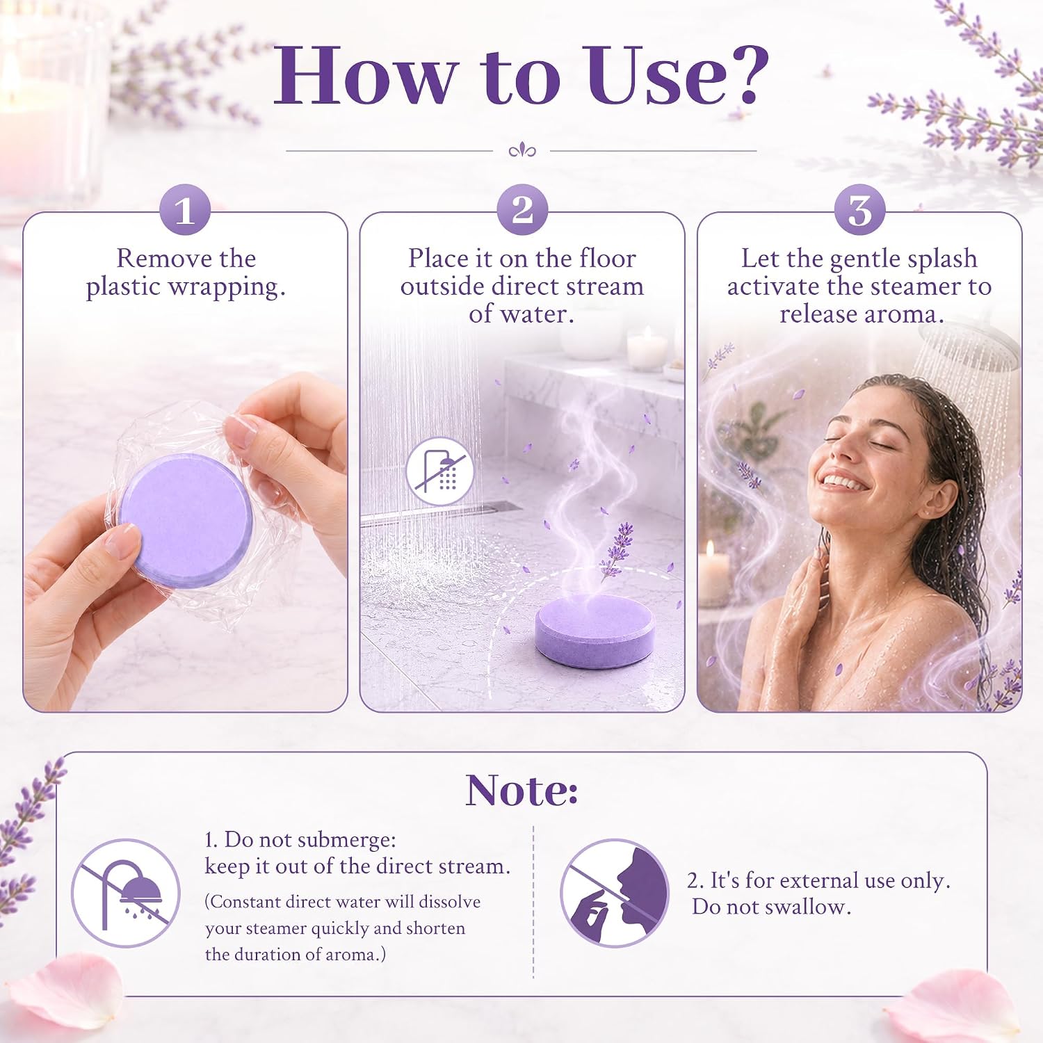 Detalle 1 de CalmNFiz Shower Steamers, 24-Piece Set