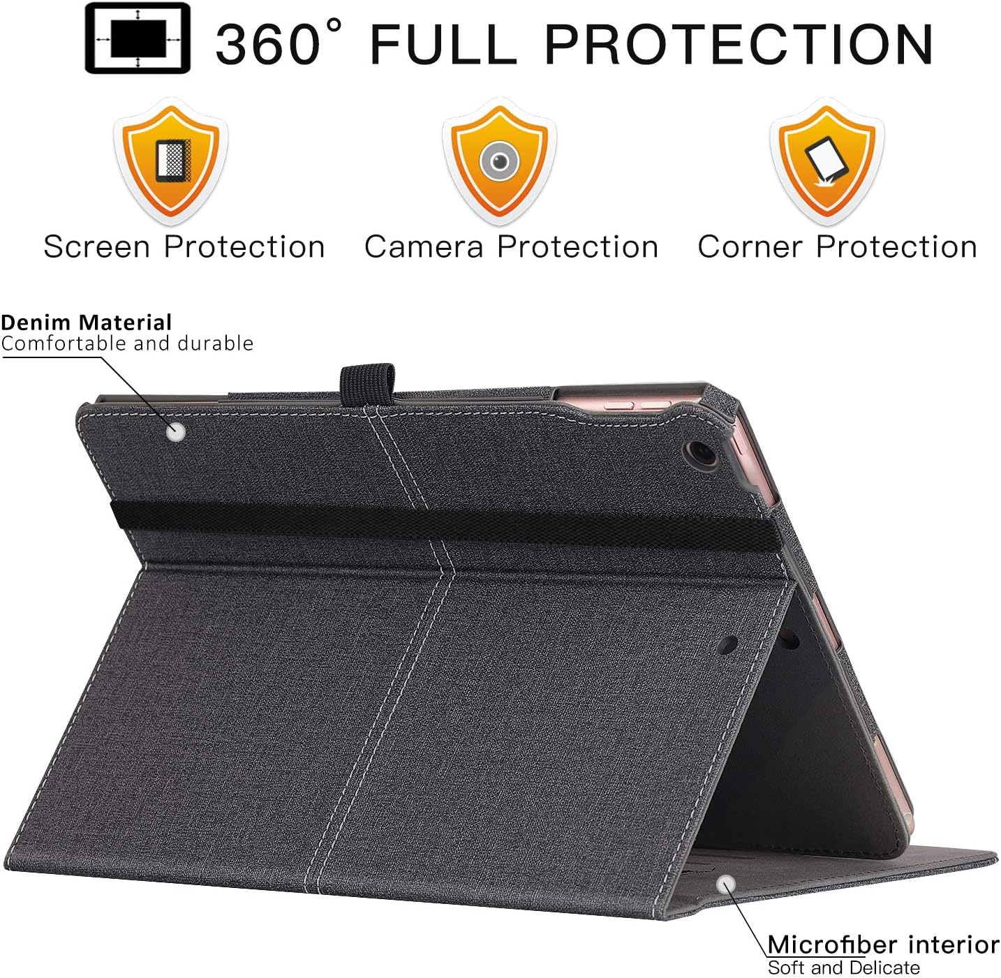Detalle 2 de ZtotopCases iPad 10.2-inch 2021 leather folio case