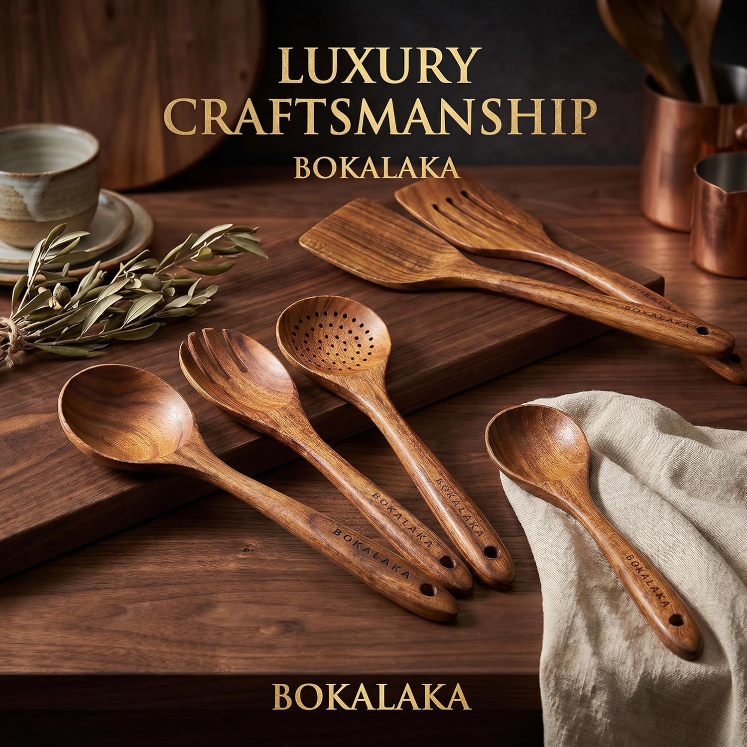 Thumbnail 5 de BOKALAKA Wooden Spoons 10 pcs 🍴