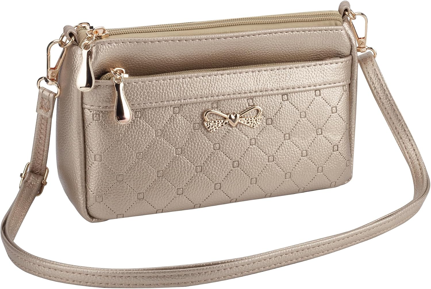 Detalle de FULEI Small PU Leather Crossbody Bag