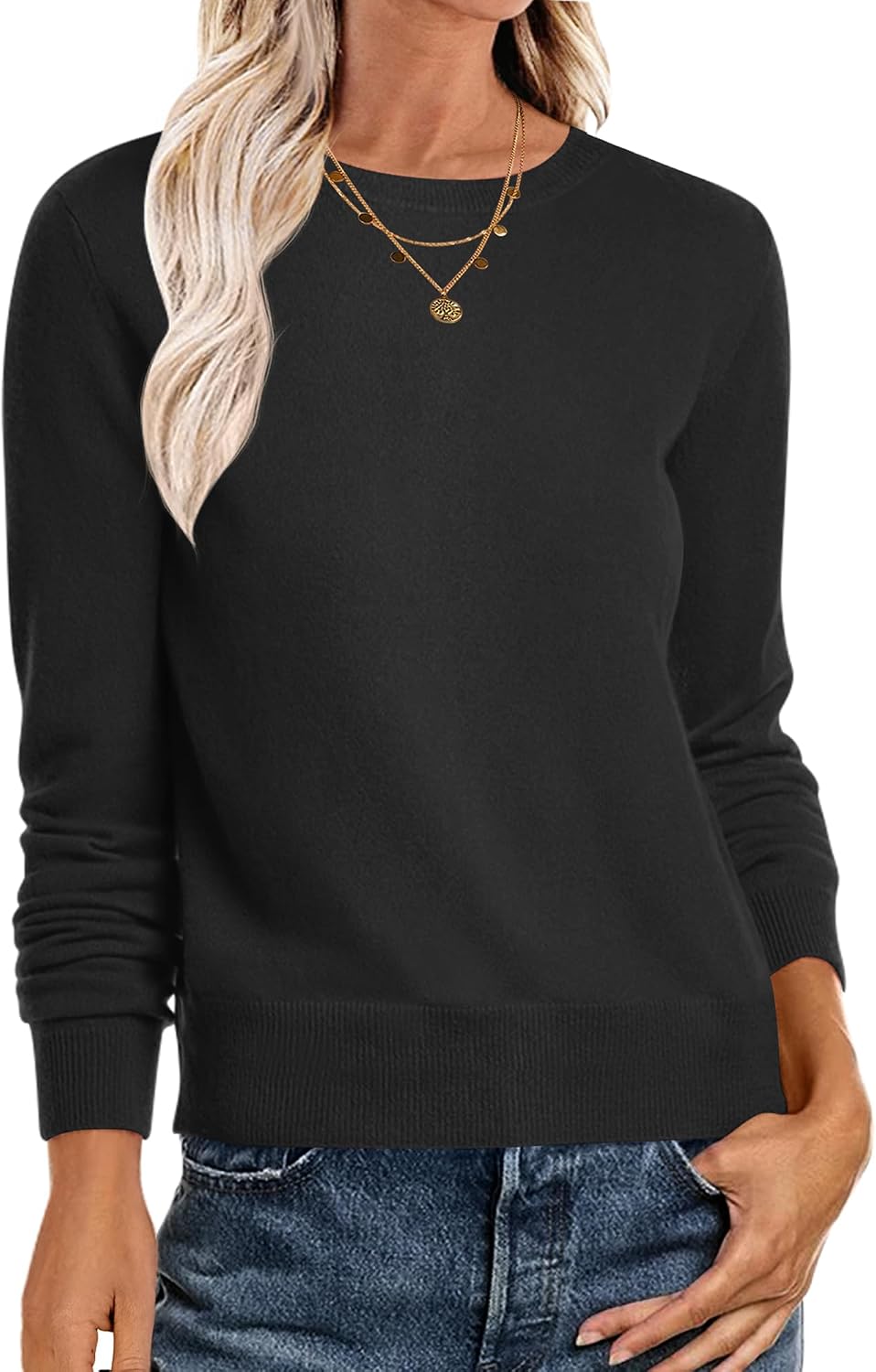 Detalle 2 de ANRABESS Sweater Lightweight Long Sleeve Pullover
