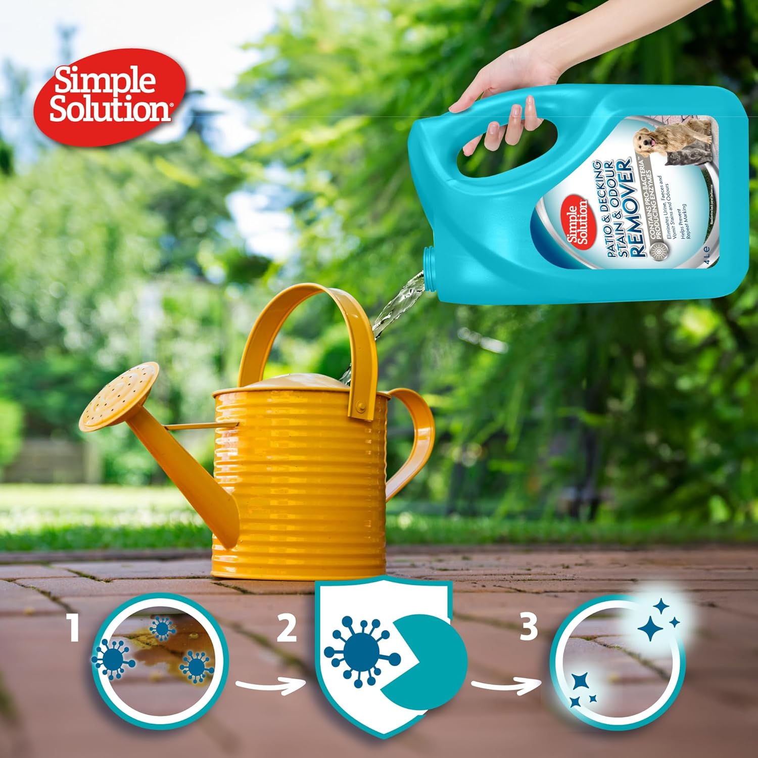 Thumbnail 3 de Simple Solution Elimina Macchie ed Odori per Patios e Pavimenti in Legno per Esterni - 4L