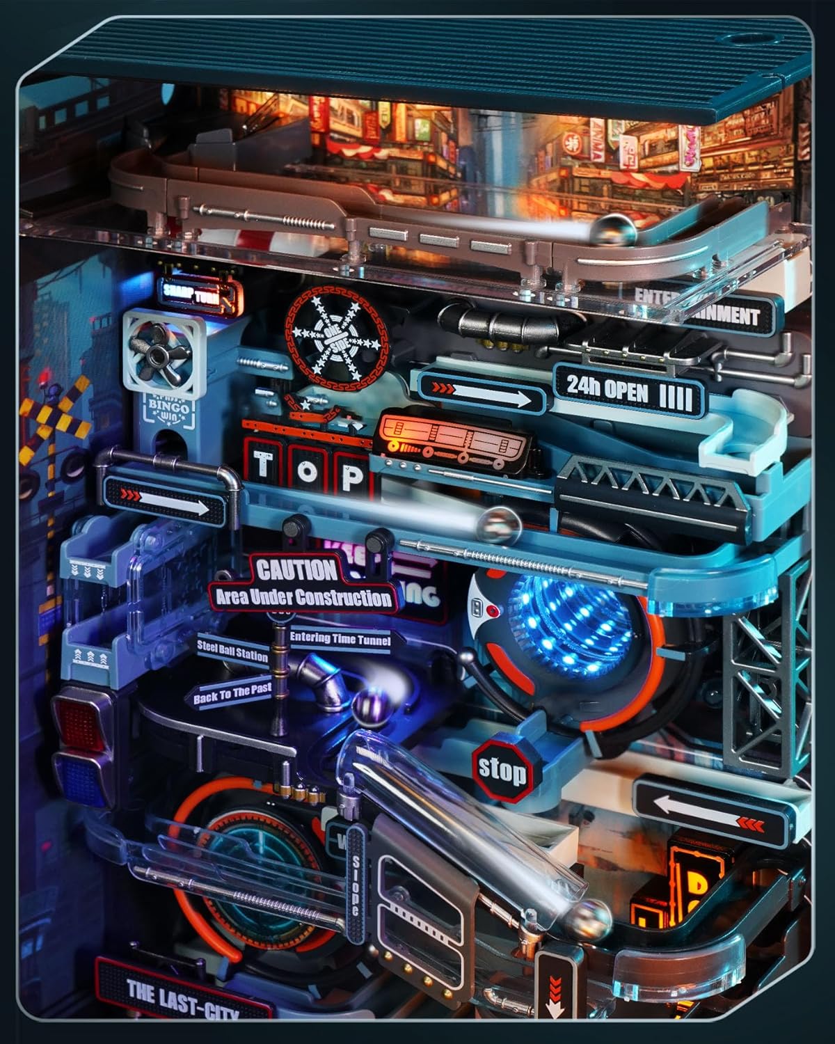 Thumbnail 6 de ROBOTIME Puzzle 3D MR01S “Last City” con piste per biglie e luci LED dinamiche