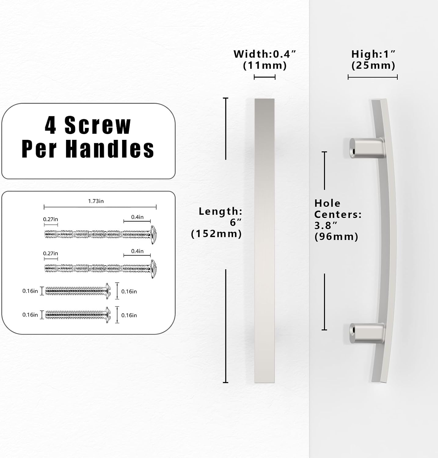 Detalle 2 de Talentedeco Cabinet Pulls 96 mm