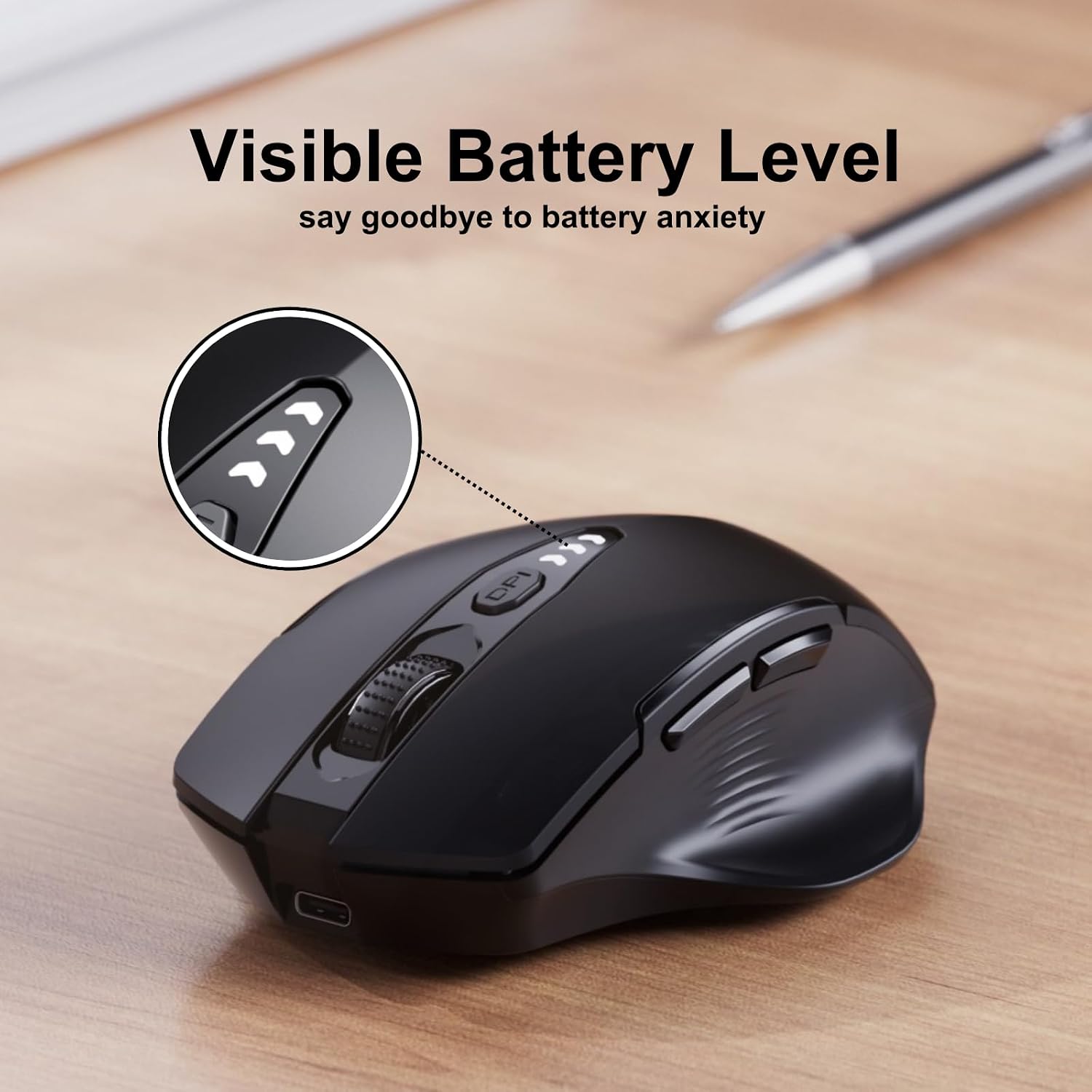 Thumbnail 2 de Uineer Wireless Mouse 4 DPI levels