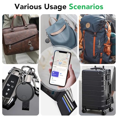 Thumbnail 7 de Smart Tracker Tags 4 Pezzi di aowoka per Apple Find My: localizzatore Bluetooth IP67 con batteria sostituibile