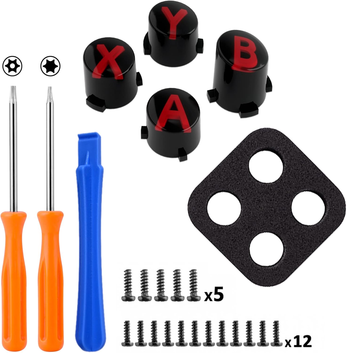 Thumbnail 1 de eXtremeRate ABXY Knöpfe für Xbox Series X/S Controller – 3-farbig, Klassik-Symbole, kompatibel mit Xbox Series X/S, One S/X, Elite V1/V2