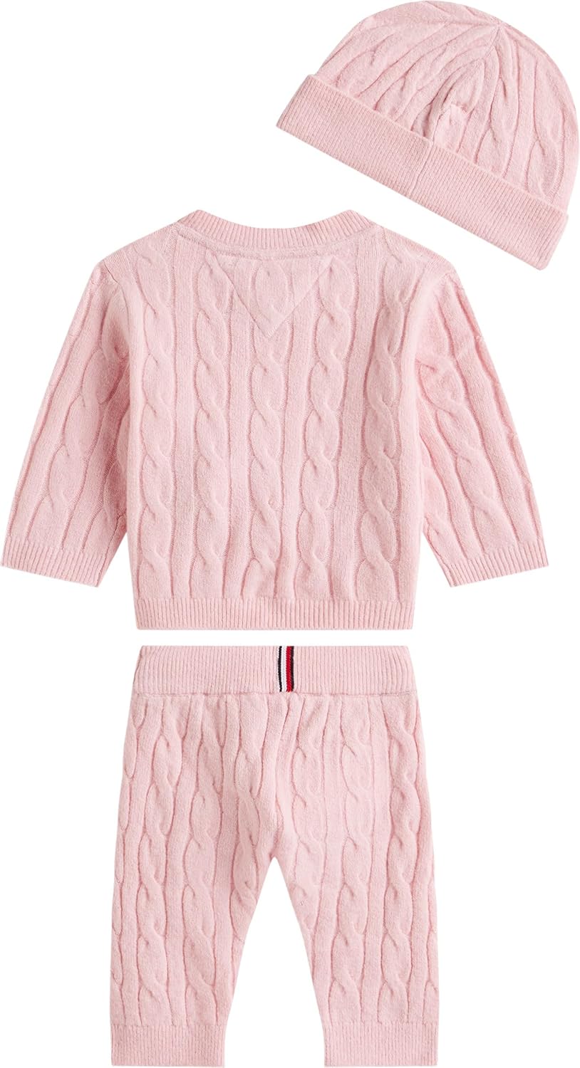 Detalle de Tommy Hilfiger Unisex Cable Set Pant + Top with Beanie – KN0kn02160 Review