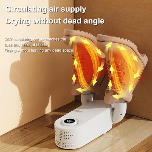 Detalle de YUET Boot Dryer, Shoe & Glove Dryer with Heat Blower — Portable, Foldable 360° Drying