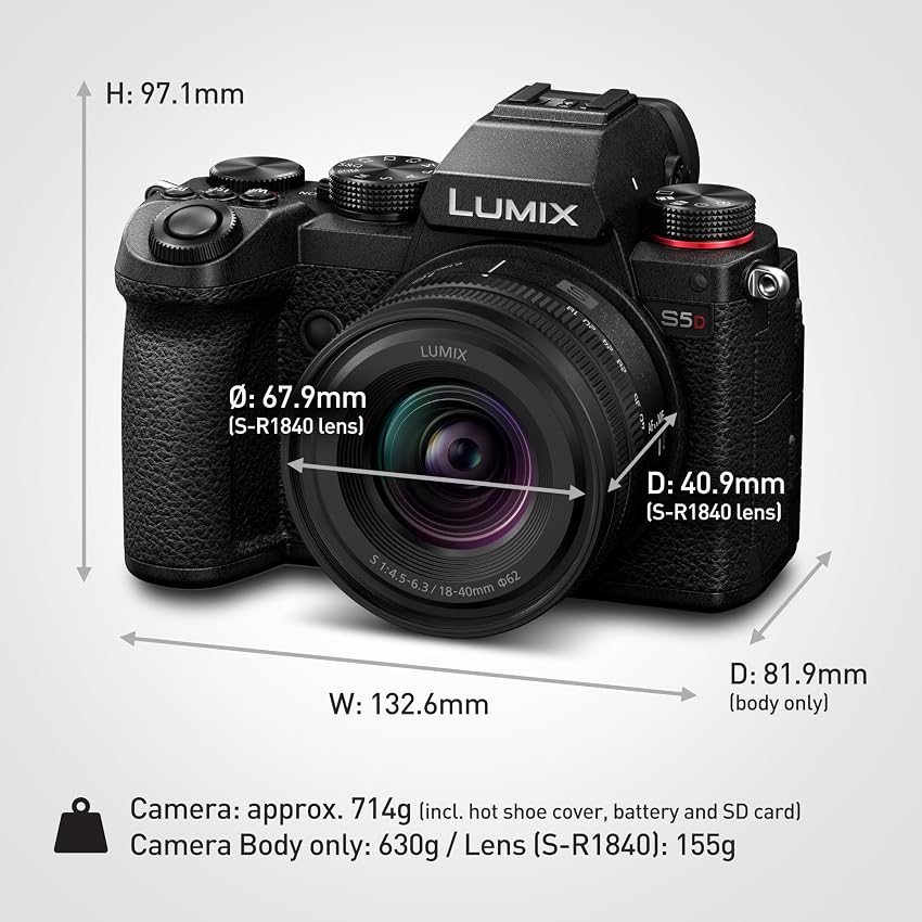Detalle 2 de Panasonic Lumix S5D Cuerpo sin espejo 24,2 MP 4K 60p