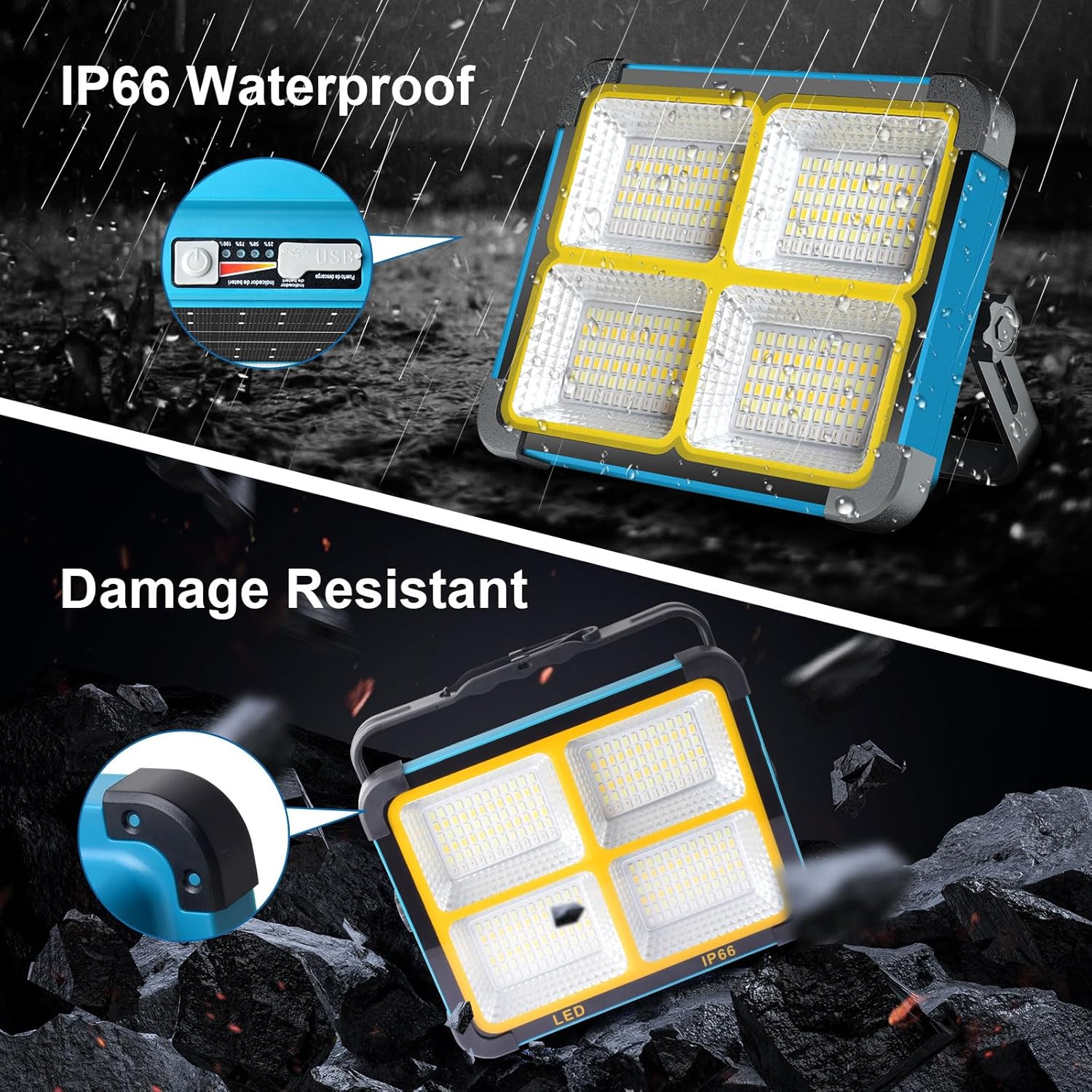 Thumbnail 4 de ErayLife 100W rechargeable work light 10000lm