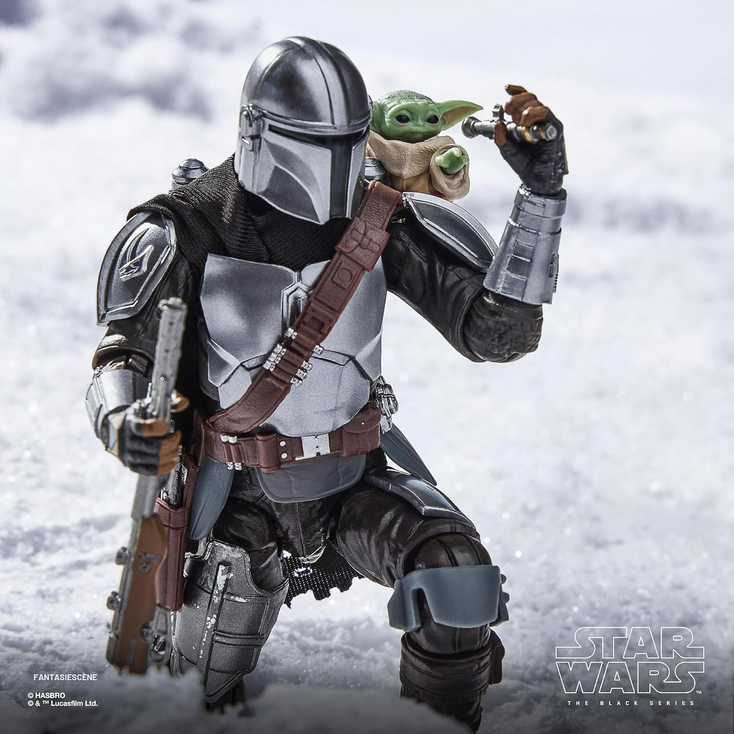 Detalle 1 de Star Wars The Black Series The Mandalorian & Grogu Deluxe-actiefiguur van 15 cm