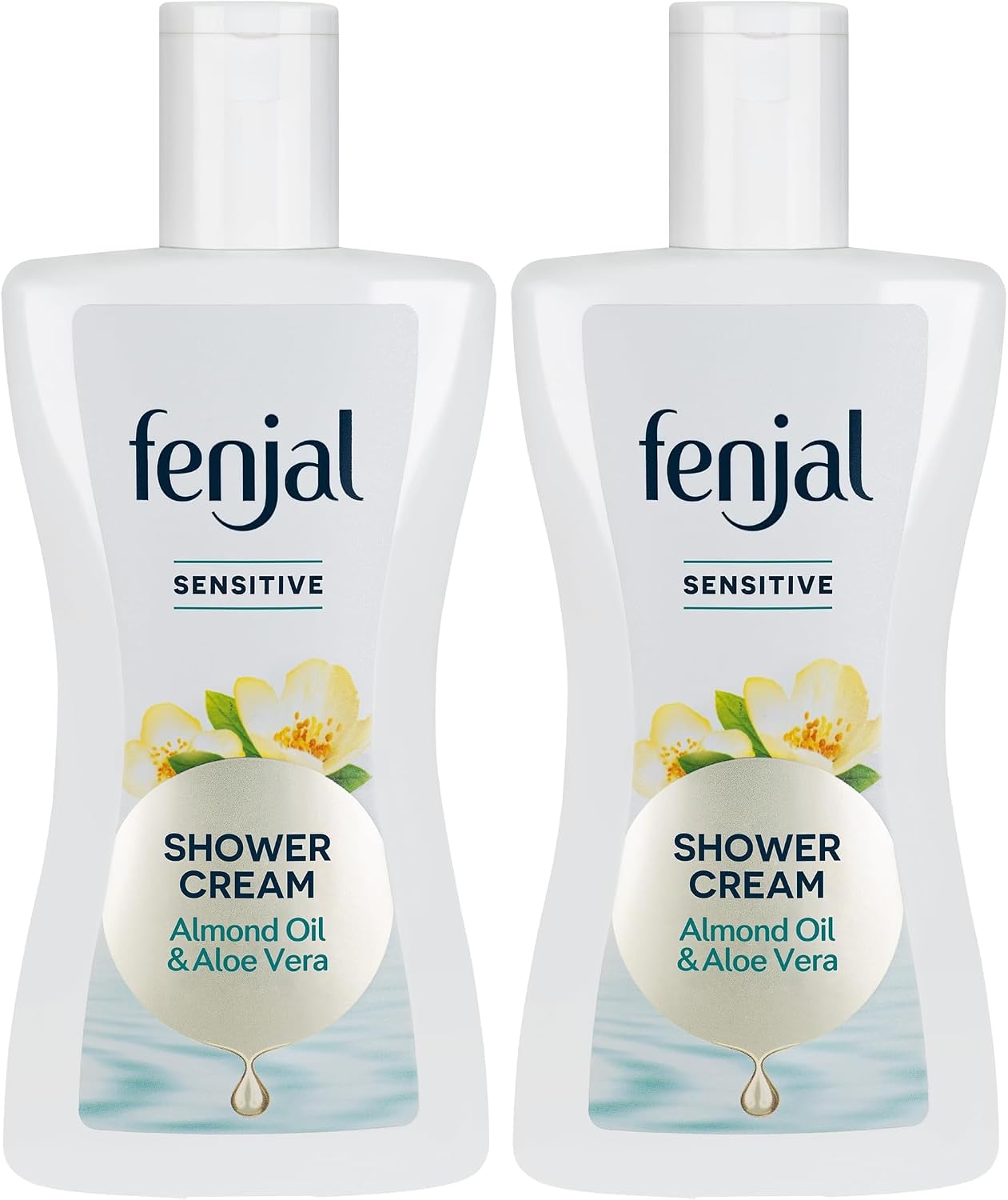 Detalle de Fenjal Sensitive Body Shower Crème – Velvety Smooth Skin with Aloe Vera (Pack of 2, 200 ml each)