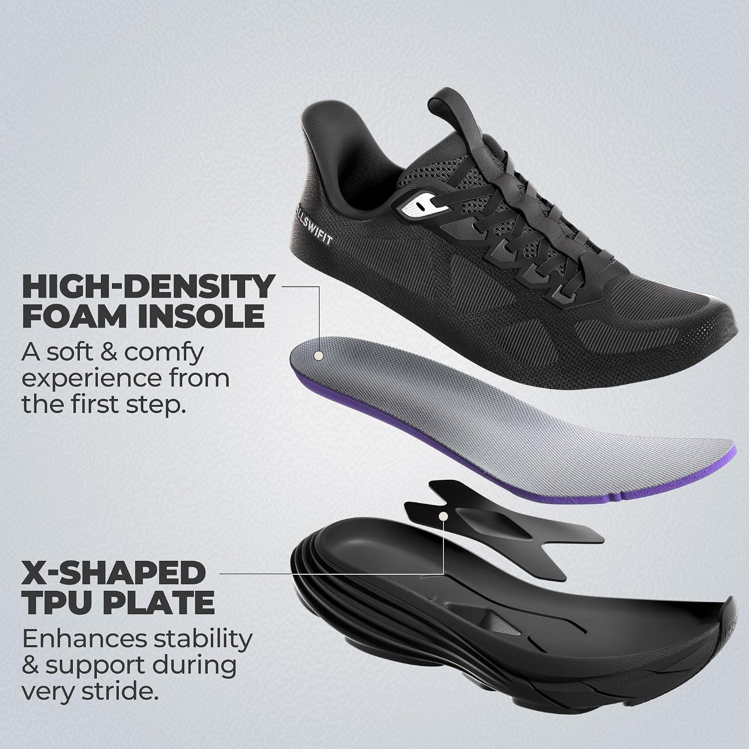 Thumbnail 5 de ALLSWIFIT SwiftLite women's slip-on sneakers