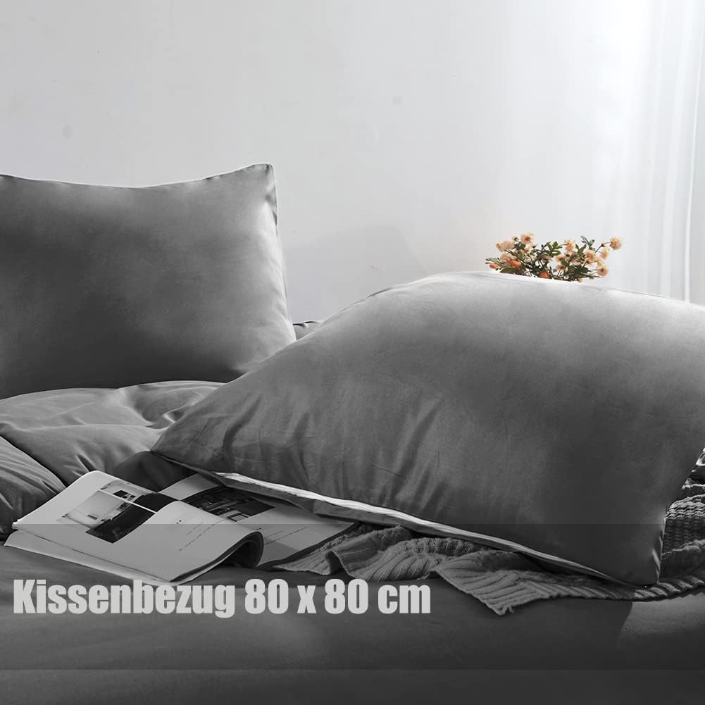 Thumbnail 4 de Soifox bettwäsche Anthrazit 135x200