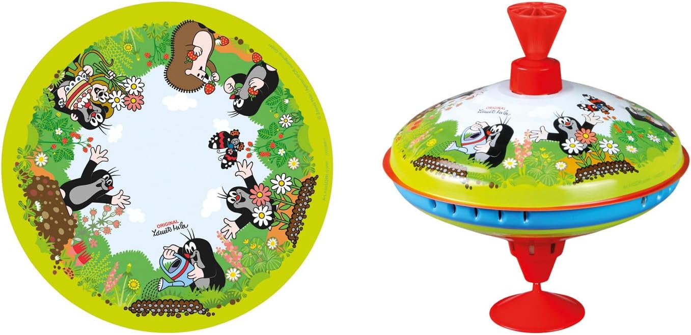 Detalle 2 de Lena tin Toys Brummkreisel Ø19 cm Maulwurf