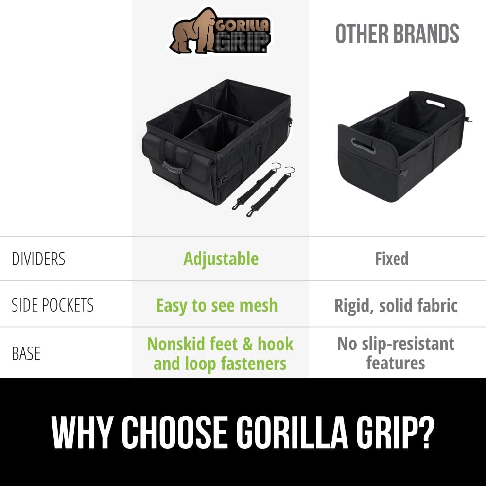 Thumbnail 6 de Gorilla Grip Trunk Organizer for SUV and Car – Large, Collapsible, Heavy-Duty Car Storage