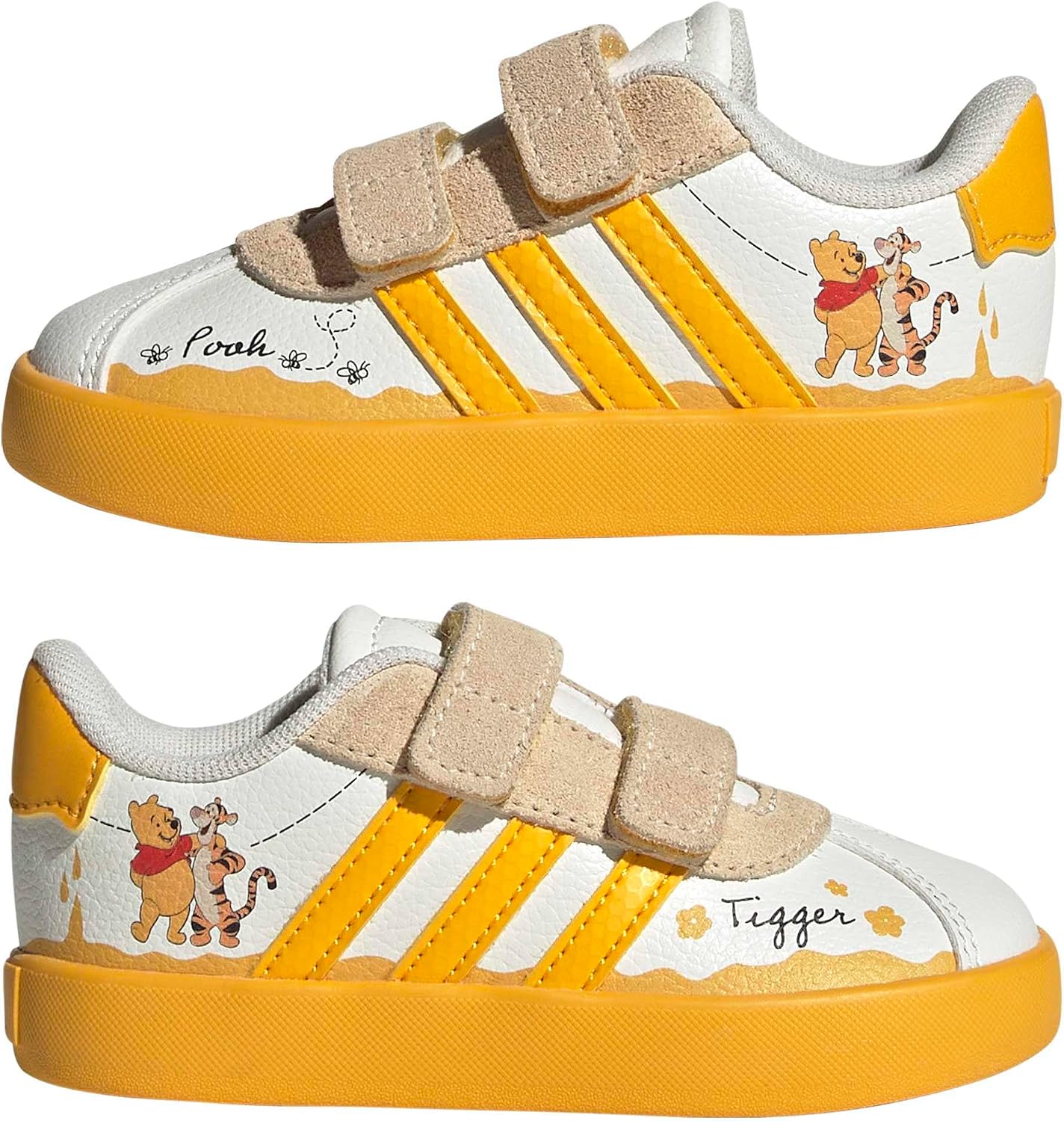 Detalle 2 de adidas KI9176 Disney VL Court 3.0 babyschoenen, maat 27 EU, driekleurig