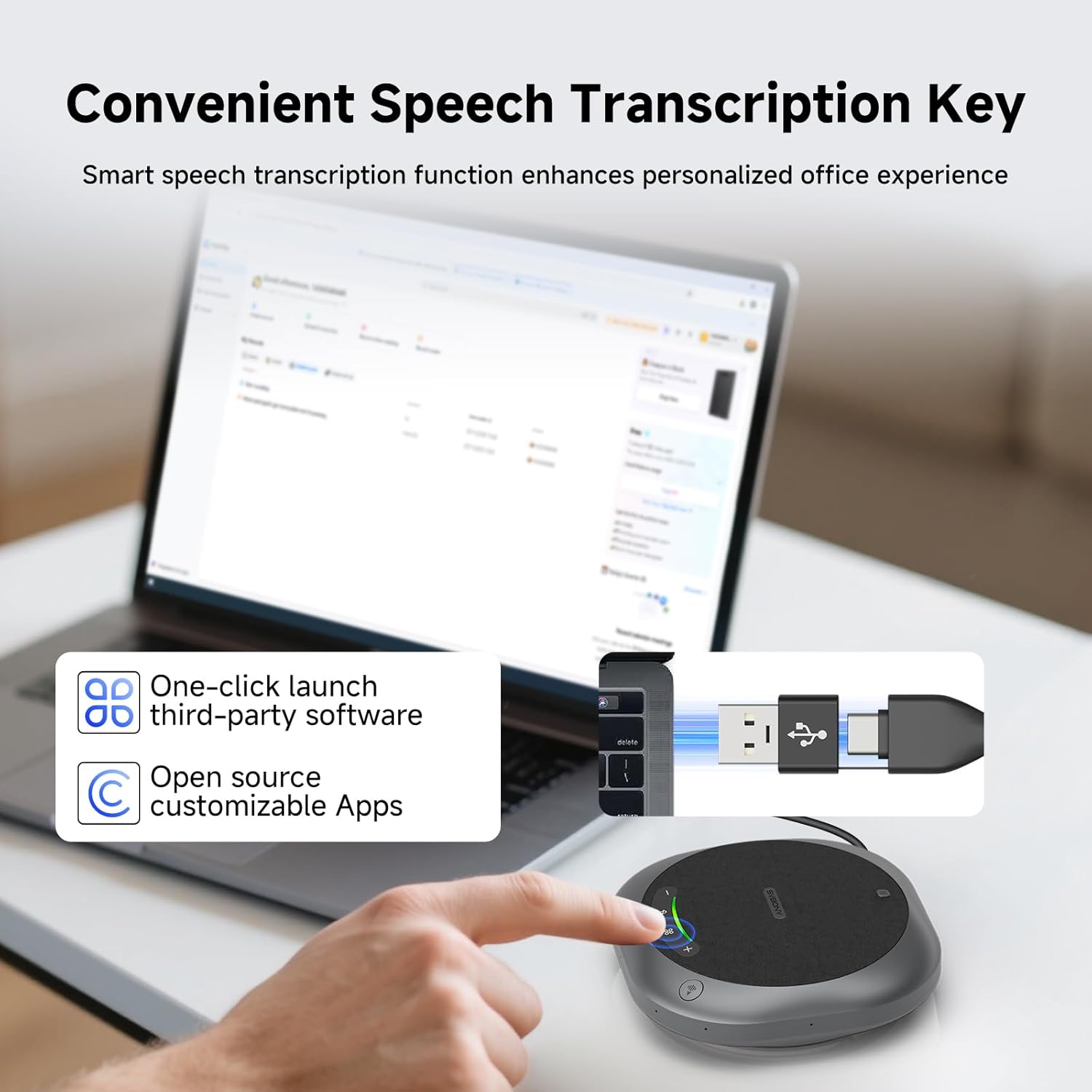 Thumbnail 3 de SVBONY SVHub Omni2P conference speaker with 6 mics