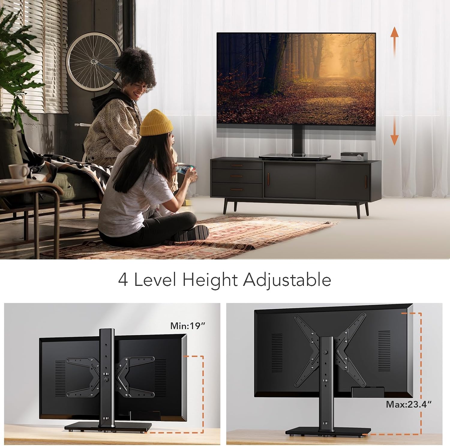 Detalle 2 de Universal Swivel TV Stand HT02B-002
