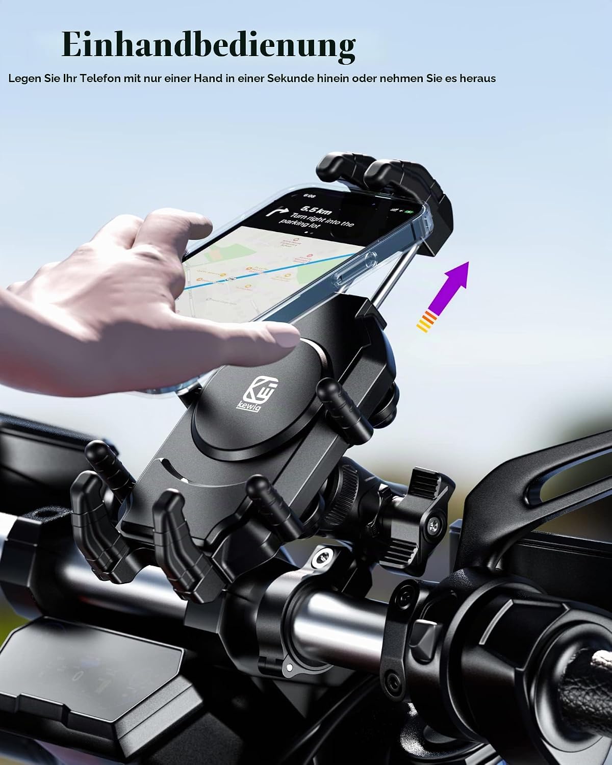 Thumbnail 3 de BRCOVAN Motorrad Handyhalterung 360°