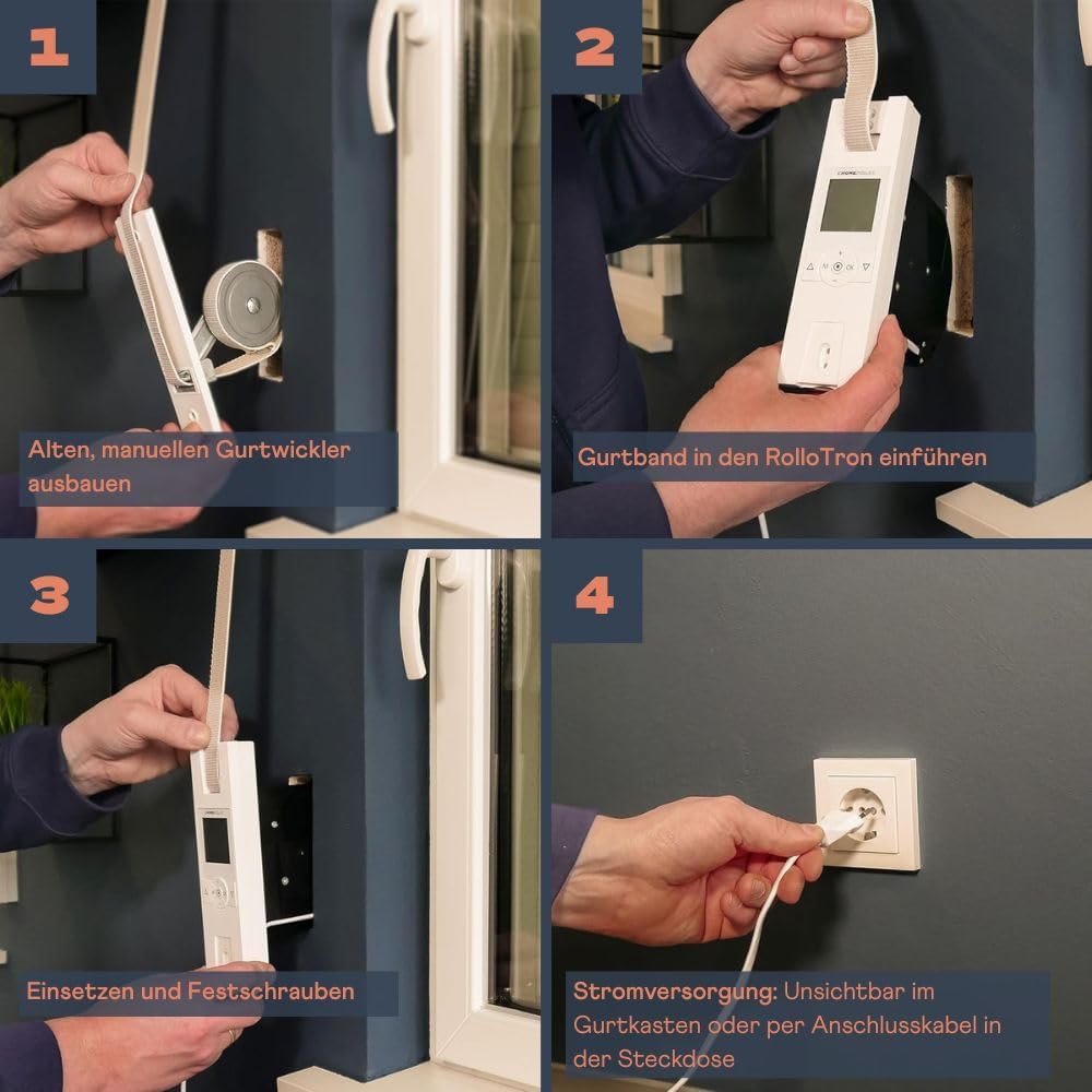 Detalle 2 de Home Pilot Gurtwickler Premium – Elektrischer Gurtwickler zur Nachrüstung (10172345)