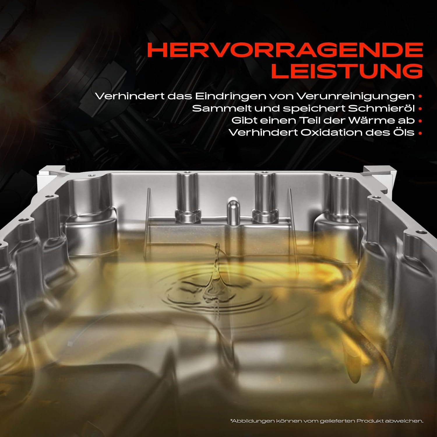 Detalle de Frankberg Ölwanne für diverse Audi/ VW-Modelle (u. a. Passat, A4, Superb) – passend für 1.9/2.0 Diesel 1997–2008