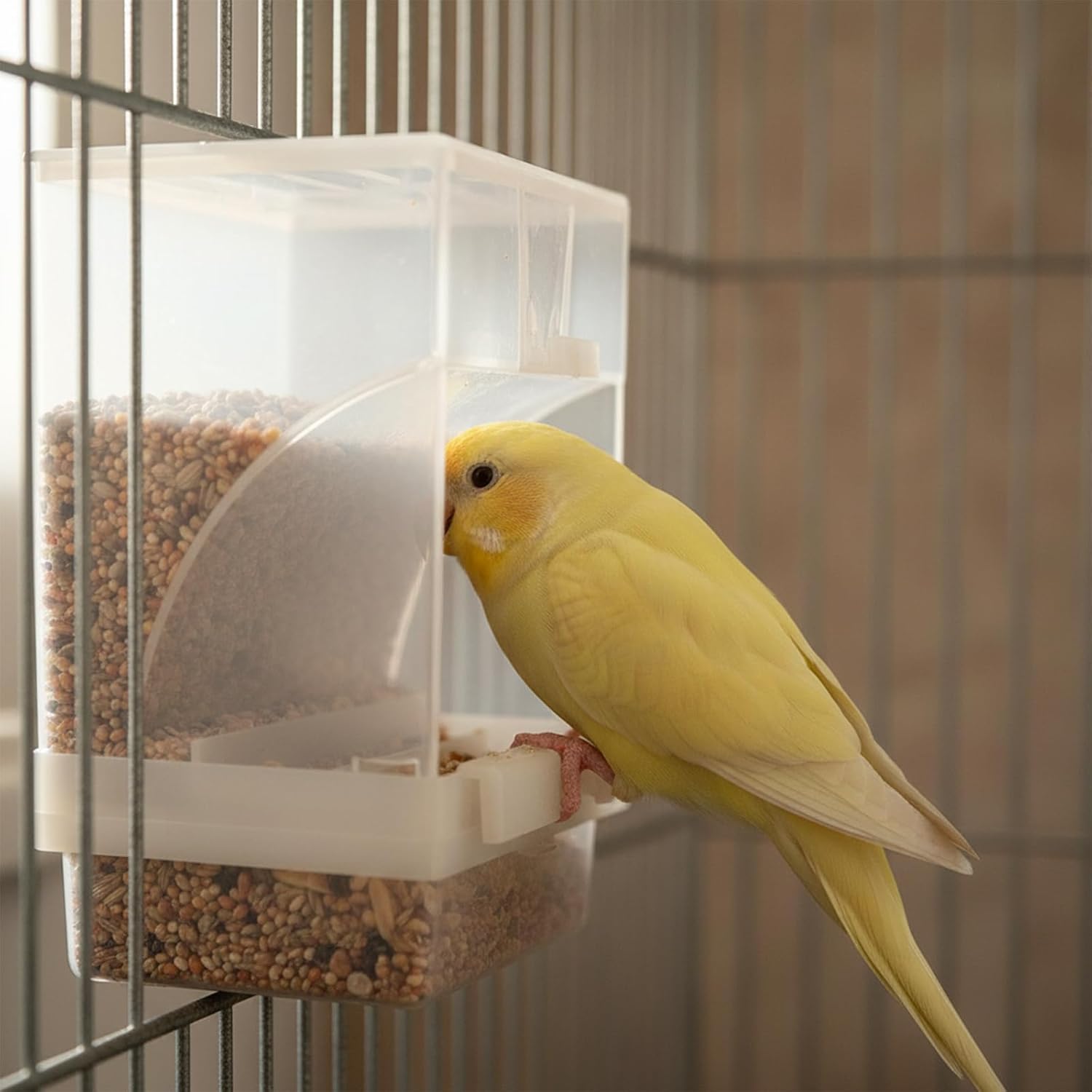 Thumbnail 3 de Hypeety Automatic Bird Feeder (No Mess) for Budgerigar, Canary, Cockatiel & Finch
