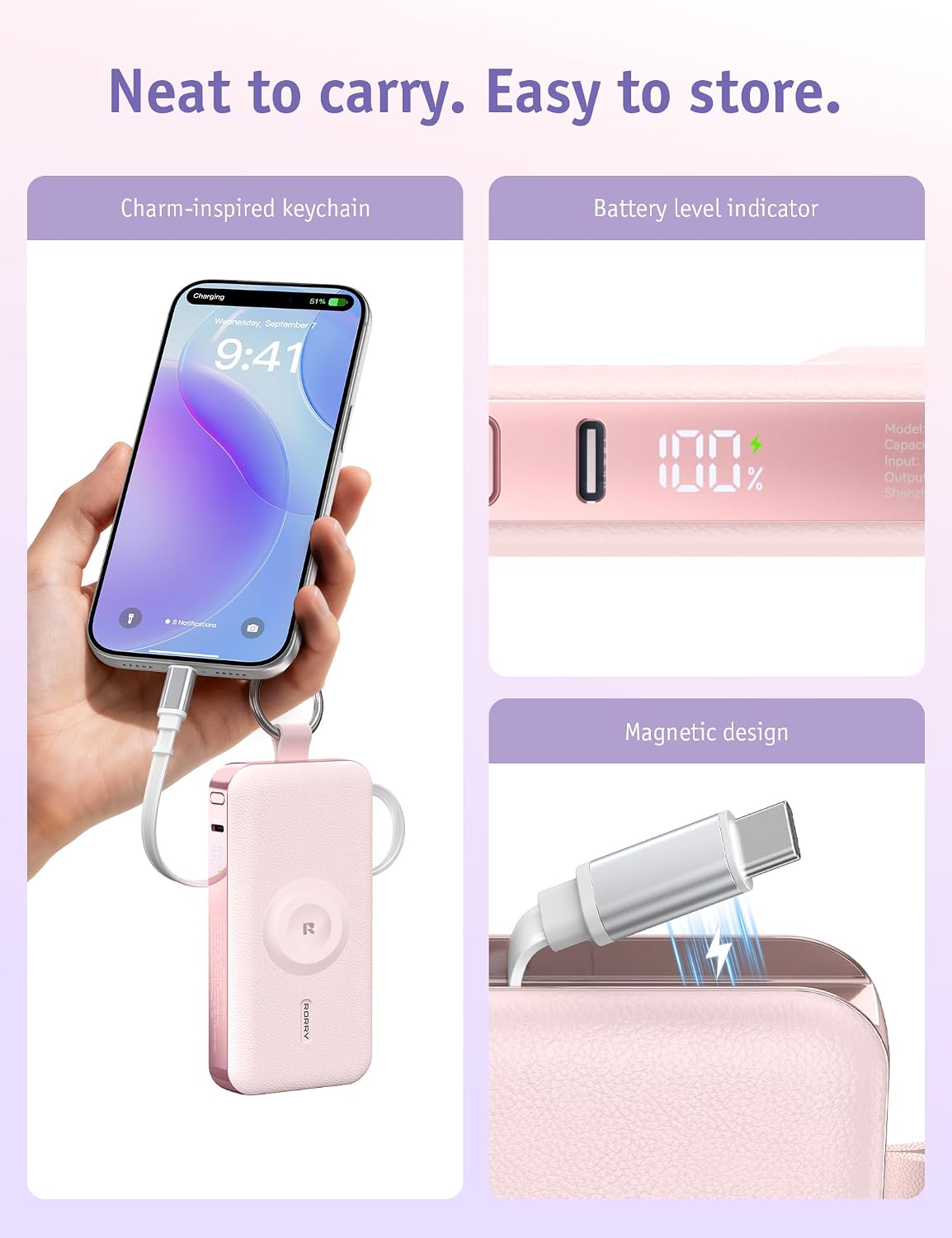 Thumbnail 6 de RORRY Portable Charger, 12,000mAh