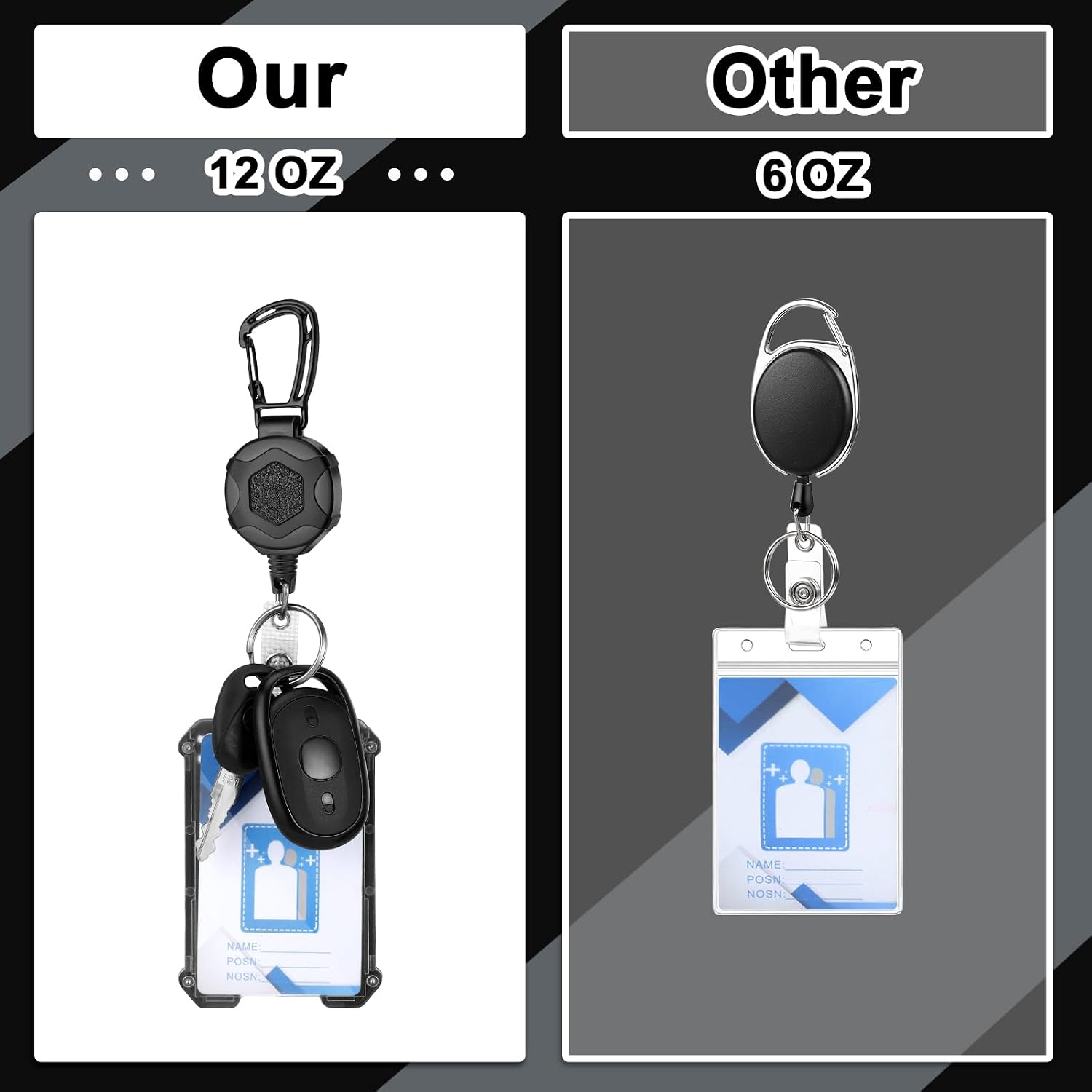 Detalle 2 de 2 Pack Heavy Duty Retractable Keychain 31.5