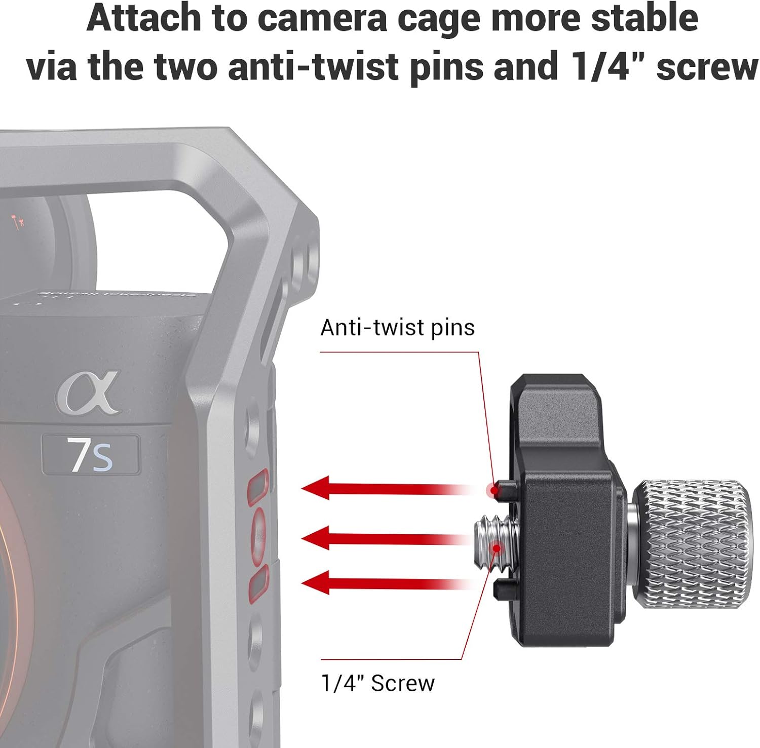 Detalle de SMALLRIG 3000 serre-câble HDMI pour Sony A7 V