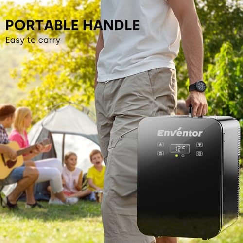 Thumbnail 6 de Enventor Mini Frigo 10L, Double Système de Refroidissement, Noir