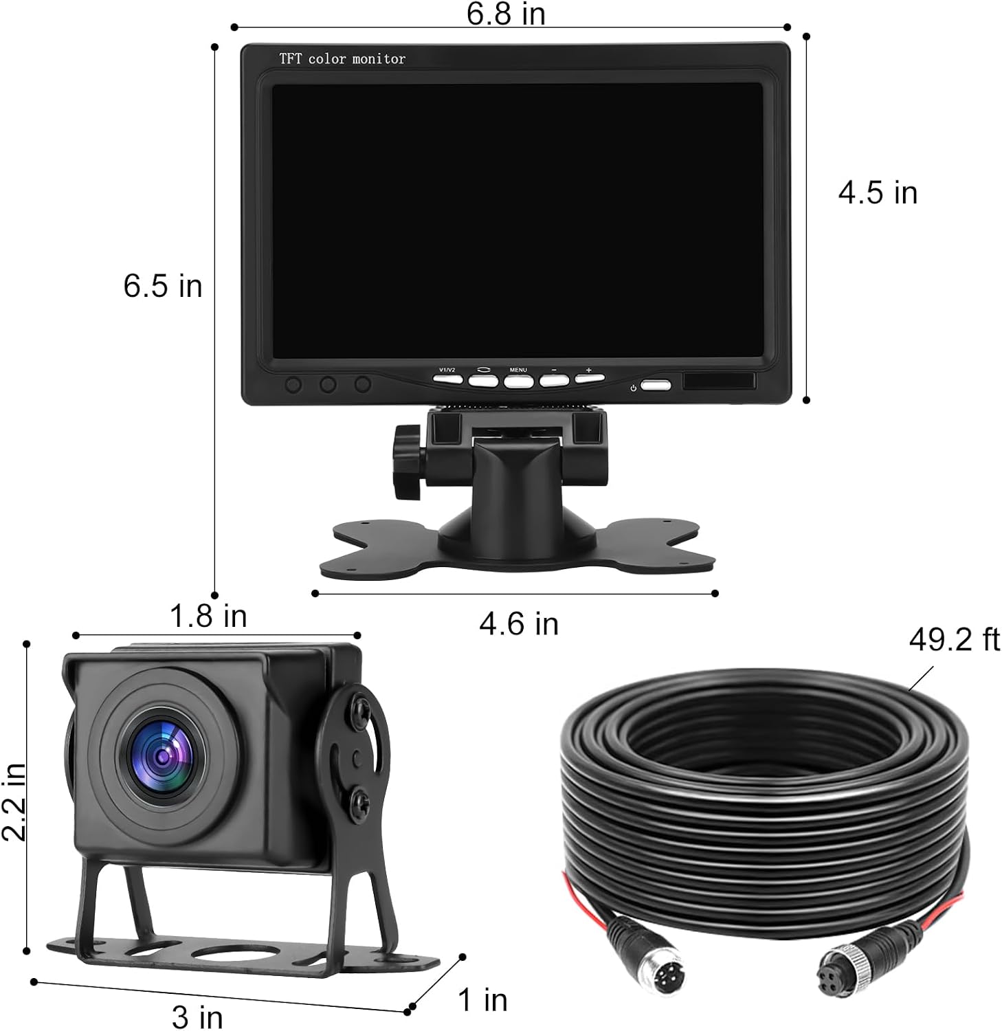 Thumbnail 6 de Kairiyard Set telecamera retromarcia con monitor 7'' HD e visione grandangolare 170° IP69
