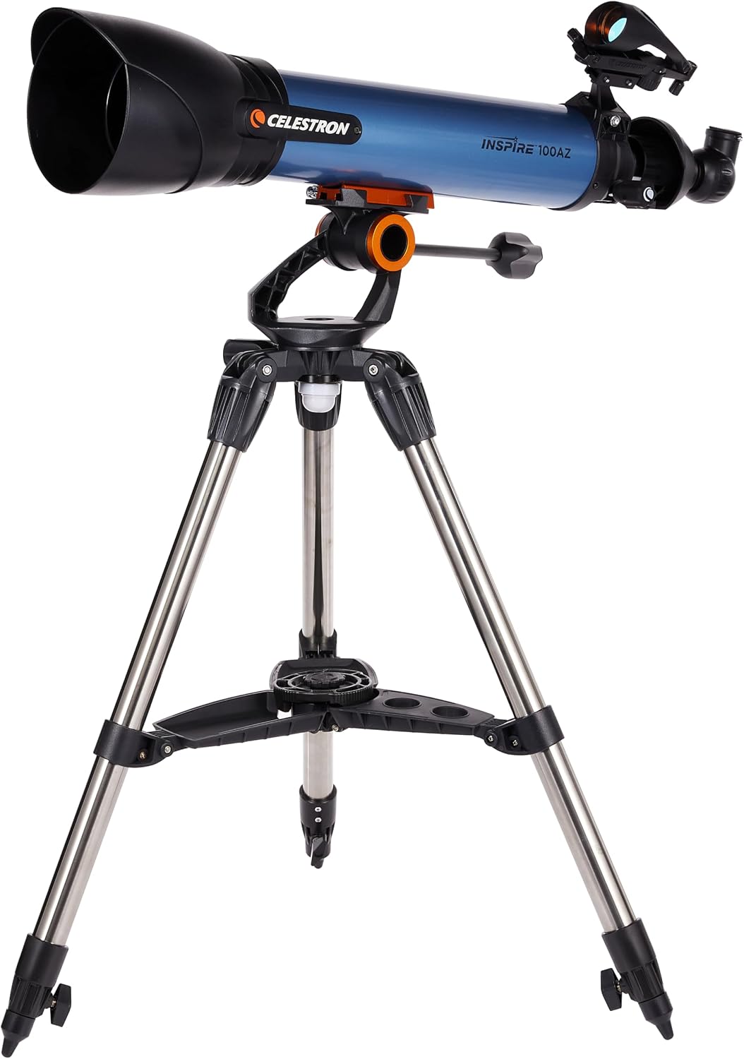 Thumbnail 3 de Celestron Inspire 100AZ refractor telescope with built-in smartphone adapter (22403)