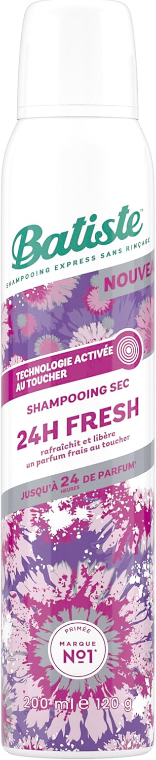 Batiste Shampooing Sec 24h Fresh - Parfum Fraîcheur pendant 24h, 200 ml