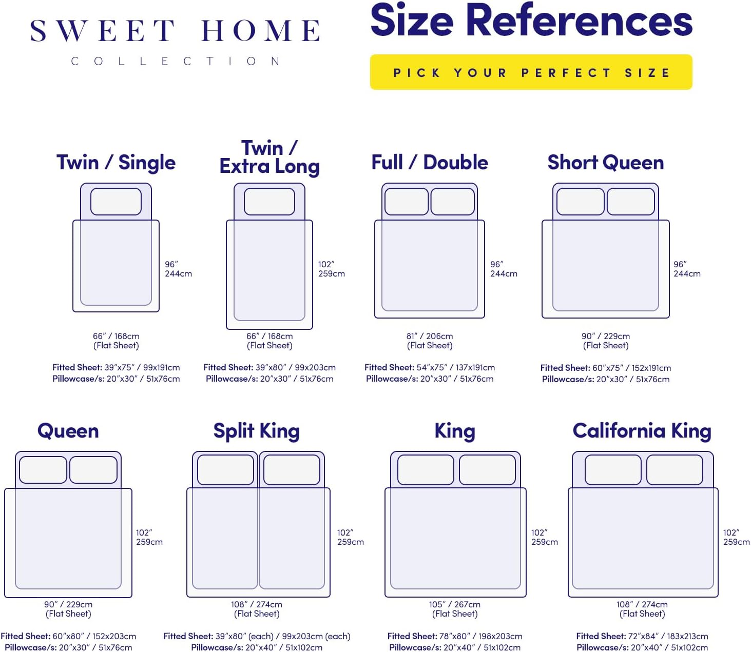 Detalle 2 de 1500 Supreme RV Short Queen Sheet Set