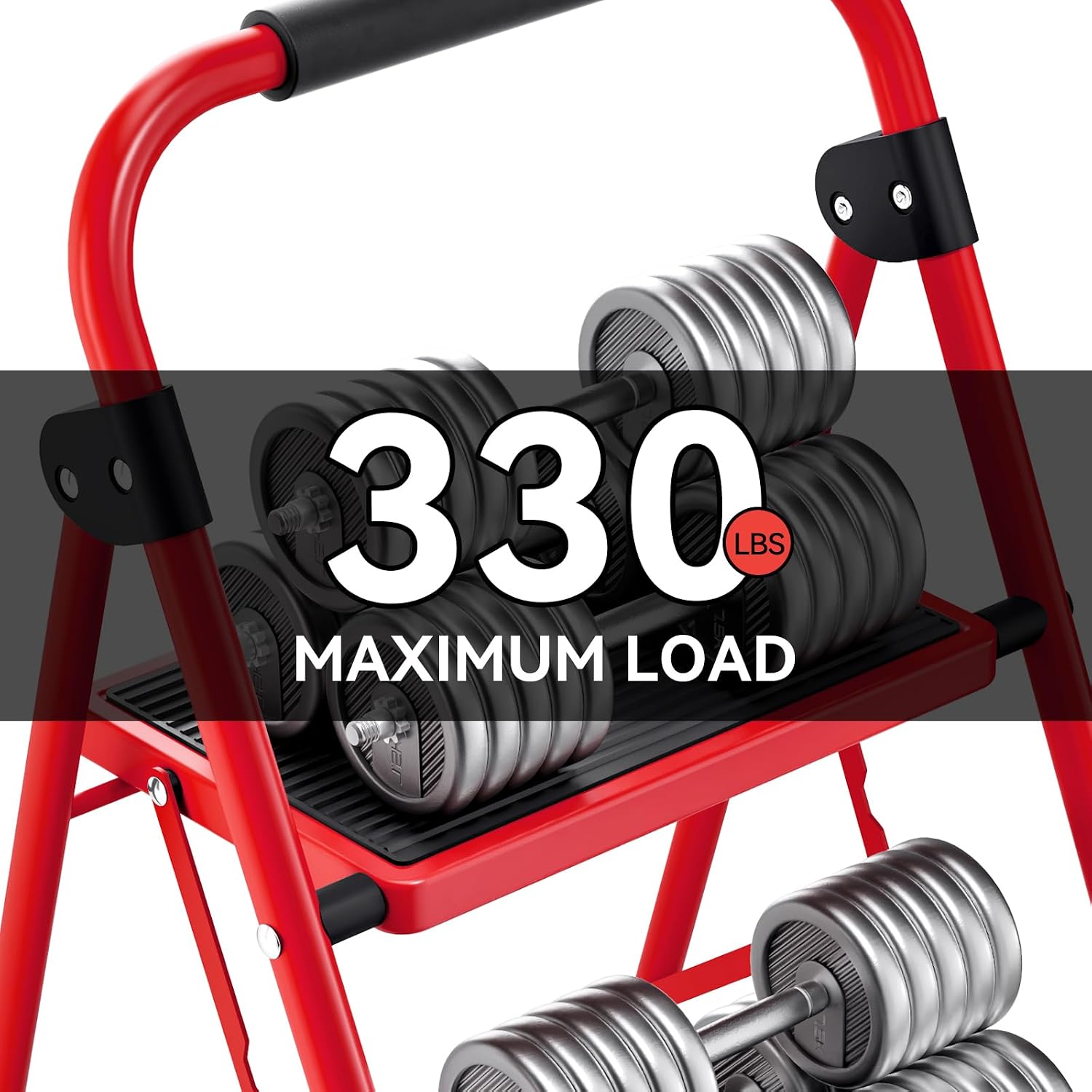 Detalle de KINGRACK 2 Step Ladder Red
