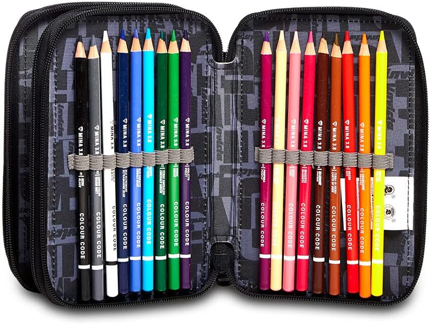 Thumbnail 3 de Seven Trousse à crayons XXL – Trousse à stylos 3 compartiments, boîte de papeterie complète