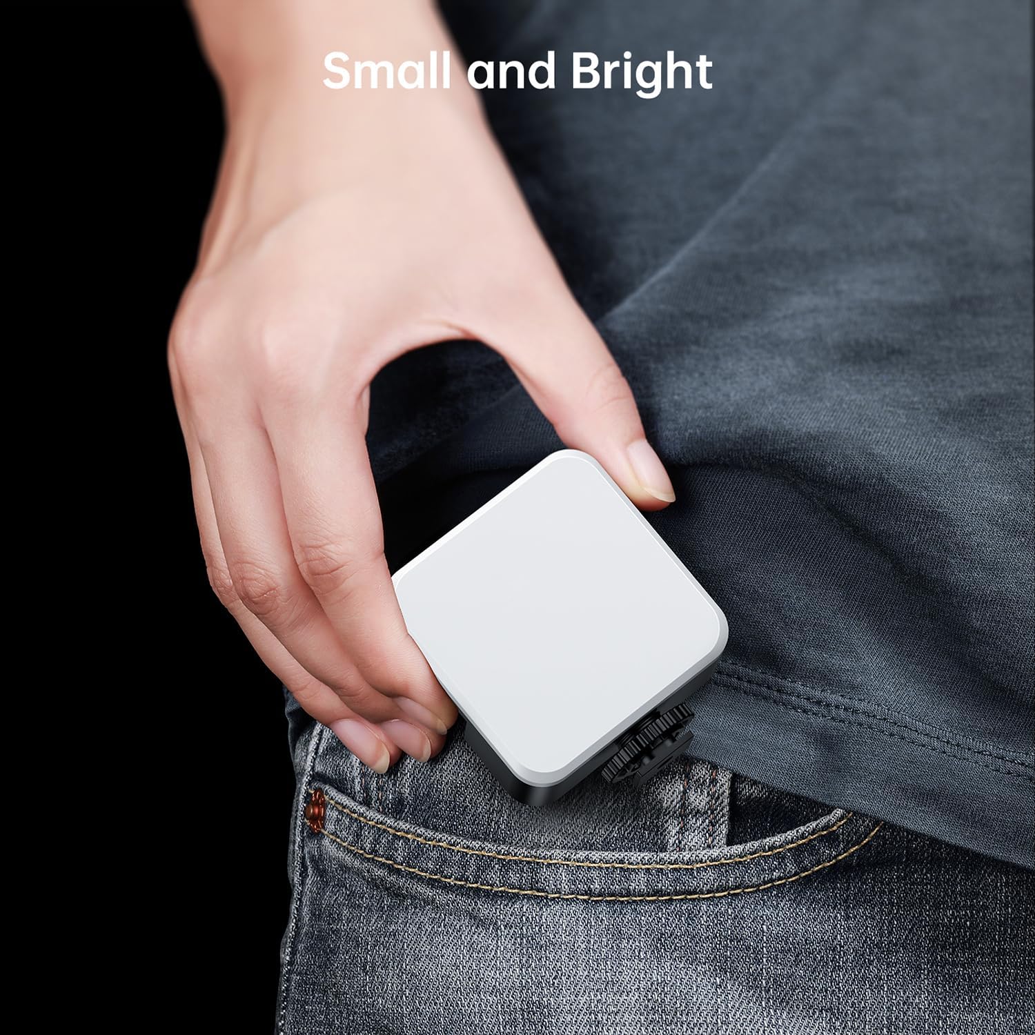 Thumbnail 6 de DUIDESHI Cold Shoe Camera Light: 3200K–5600K CRI95, 3 Cold Shoe Mounts, USB-C Rechargeable